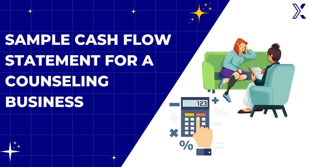 Sample cash flow statement for a counseling business